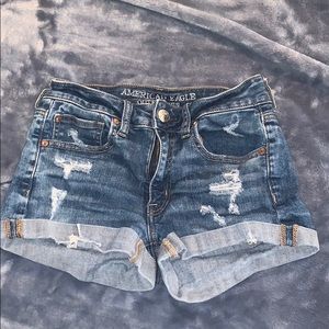 Dark Jean shorts